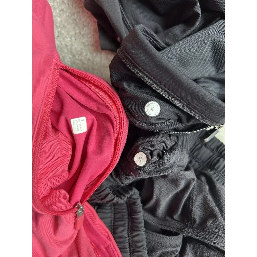 3PC Lululemon Women's Size 4 Hotty Hot Speed Up Shorts 3